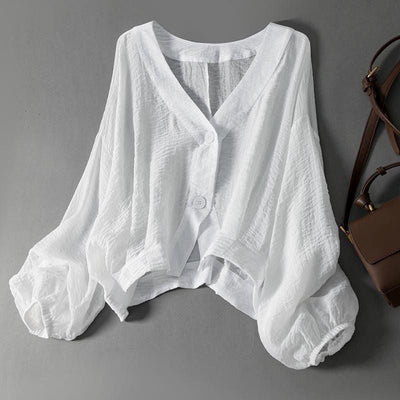 Eliza Cloud Linen Blouse