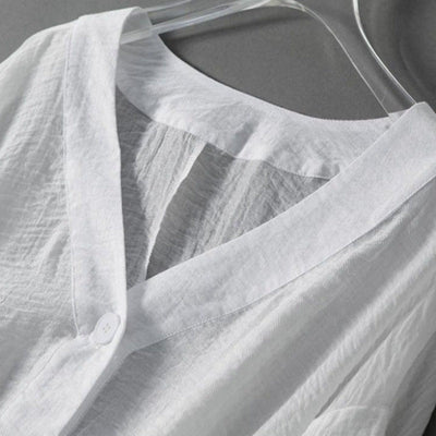 Eliza Cloud Linen Blouse