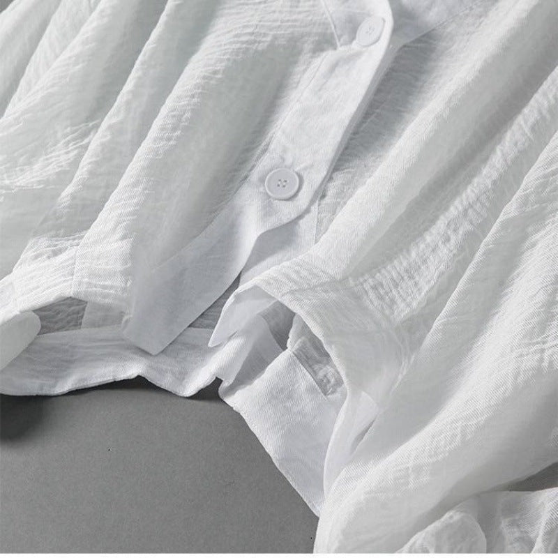 Eliza Cloud Linen Blouse