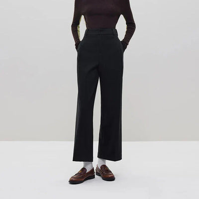 Colette High-Waist Wide-Leg Trousers