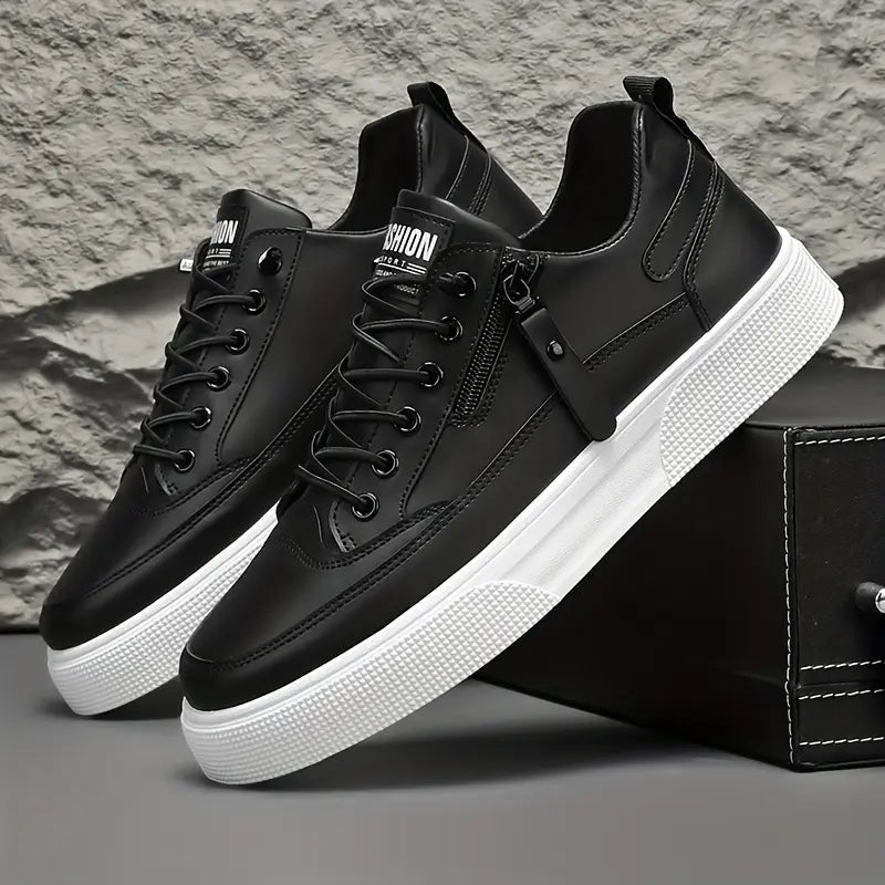Aldrin Leather Zip Sneakers