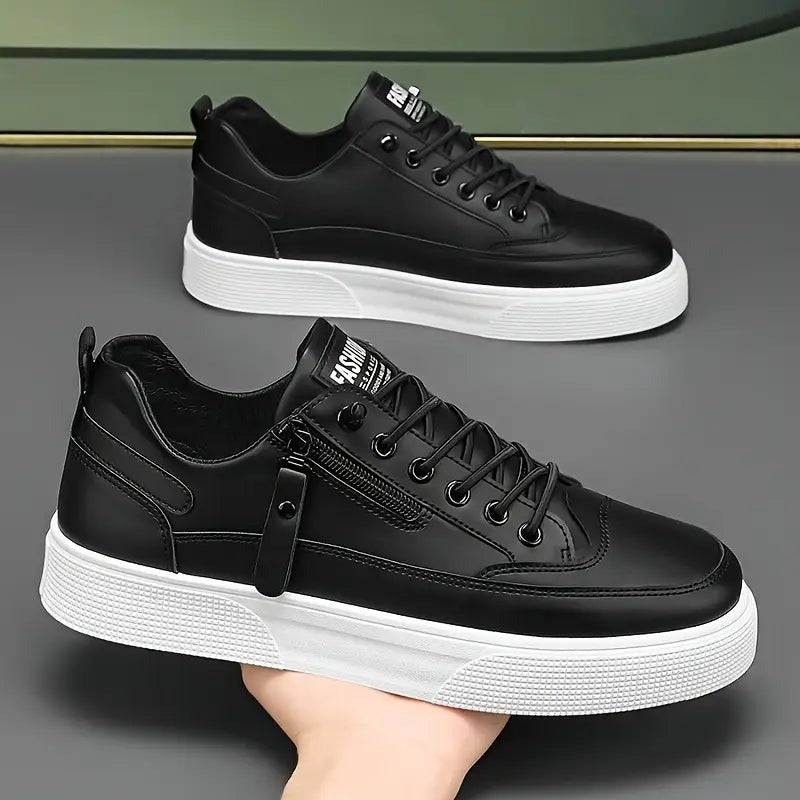 Aldrin Leather Zip Sneakers