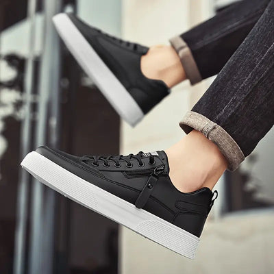 Aldrin Leather Zip Sneakers