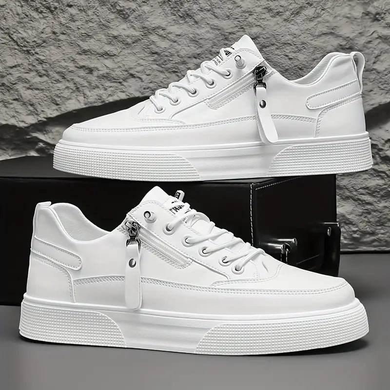 Aldrin Leather Zip Sneakers