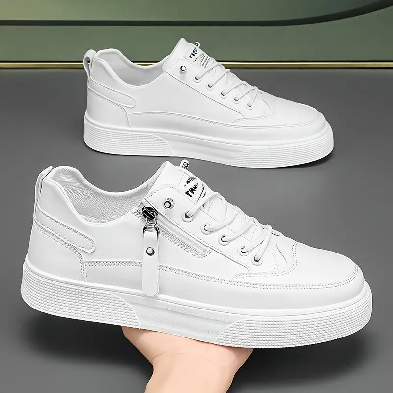 Aldrin Leather Zip Sneakers