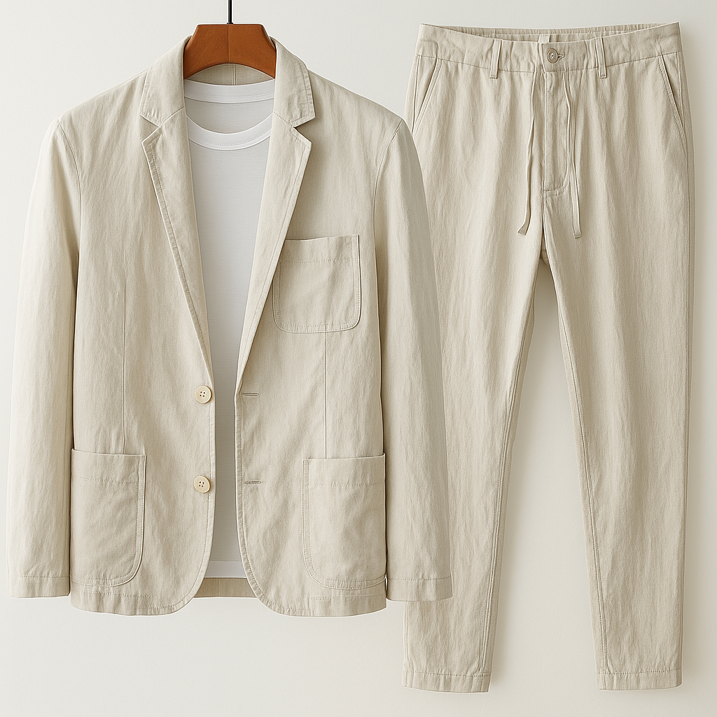 Marcello Linen Blend Suit Set