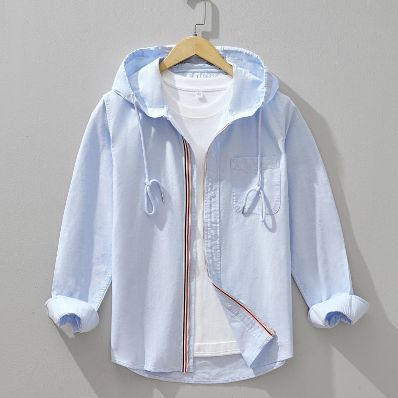 Kaito Linen Hoodie Shirt