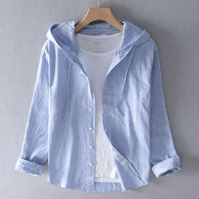 Elan Linen Hoodie Shirt