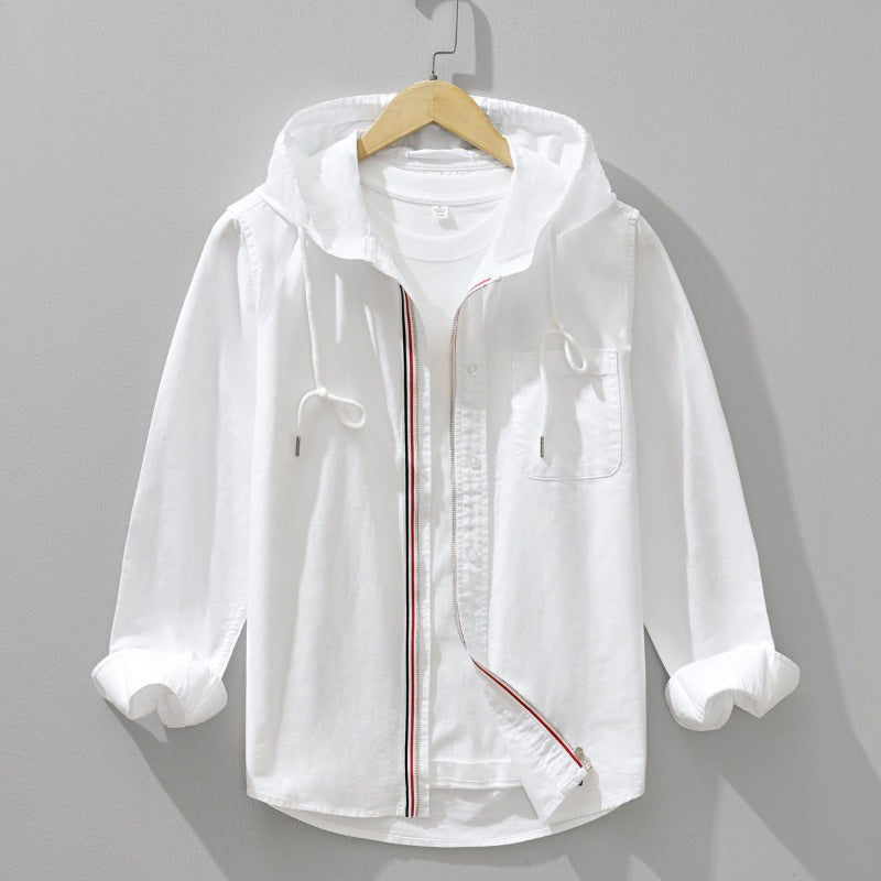 Kaito Linen Hoodie Shirt