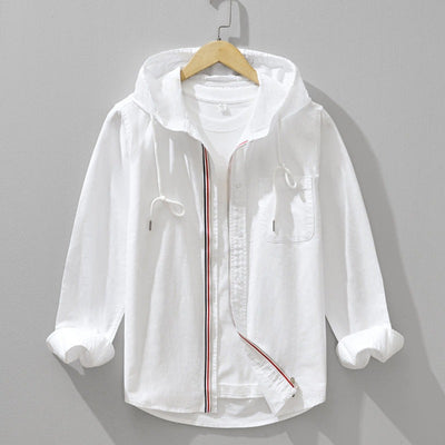 Kaito Linen Hoodie Shirt