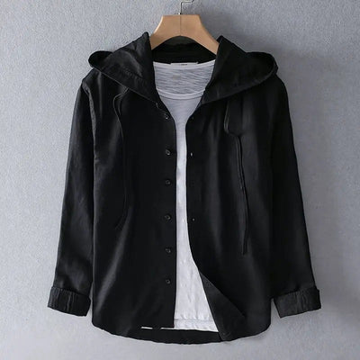 Elan Linen Hoodie Shirt