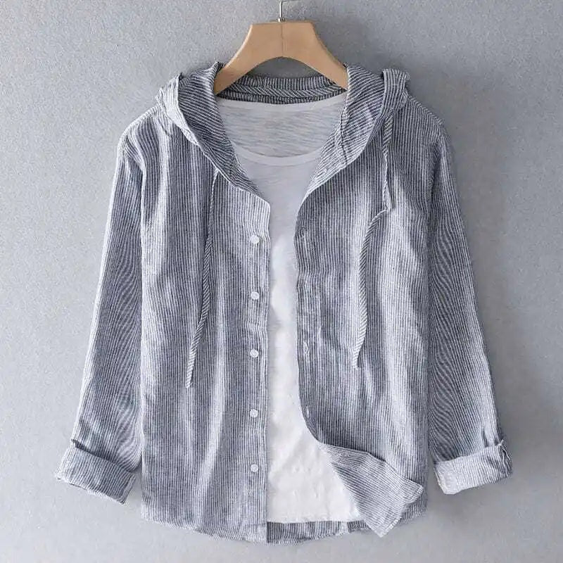 Elan Linen Hoodie Shirt