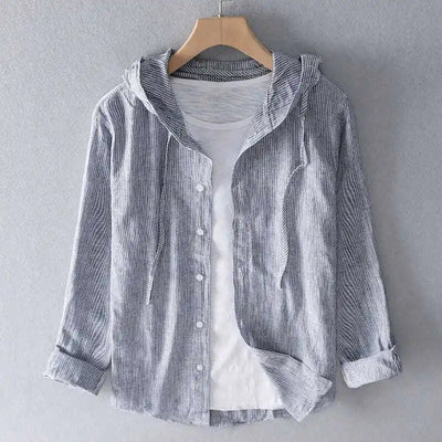 Elan Linen Hoodie Shirt