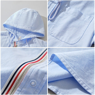 Kaito Linen Hoodie Shirt
