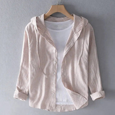 Elan Linen Hoodie Shirt