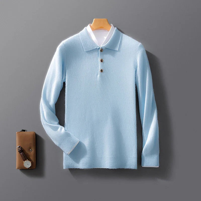 Gianni Lightweight Cashmere Polo