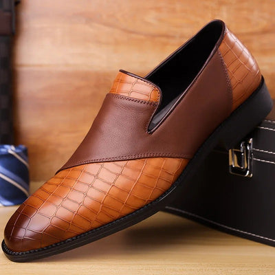 Giulia Croc Leather Loafer
