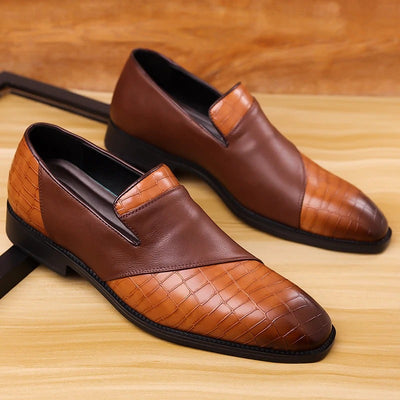 Giulia Croc Leather Loafer