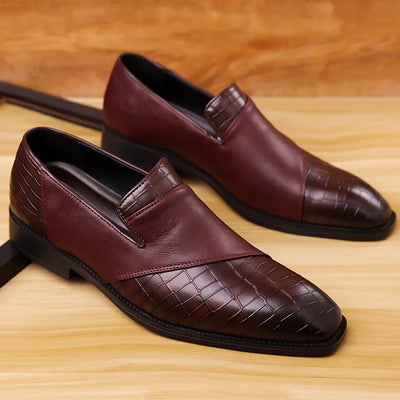 Giulia Croc Leather Loafer