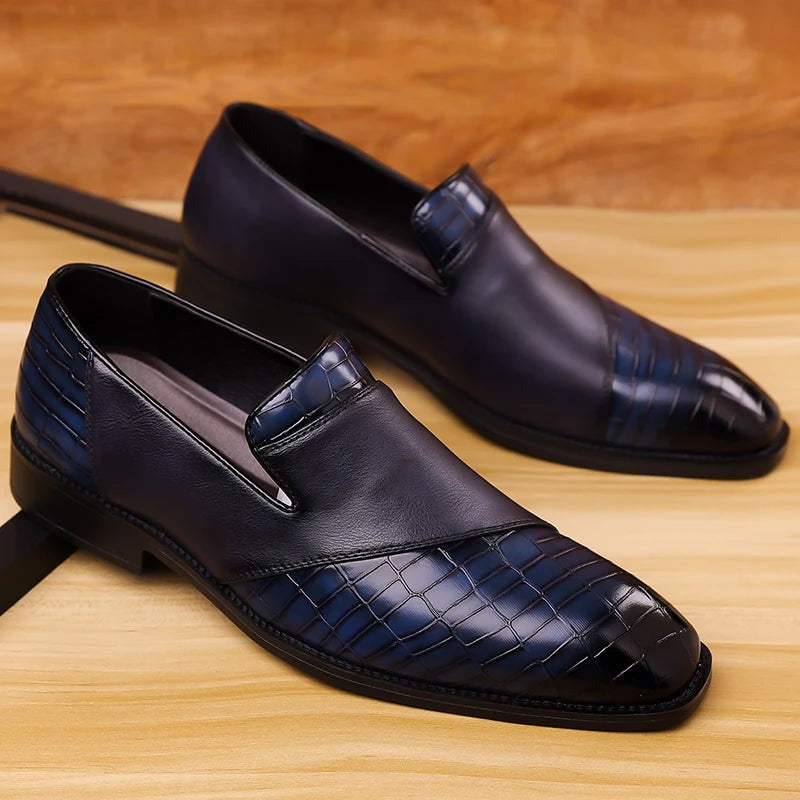 Giulia Croc Leather Loafer