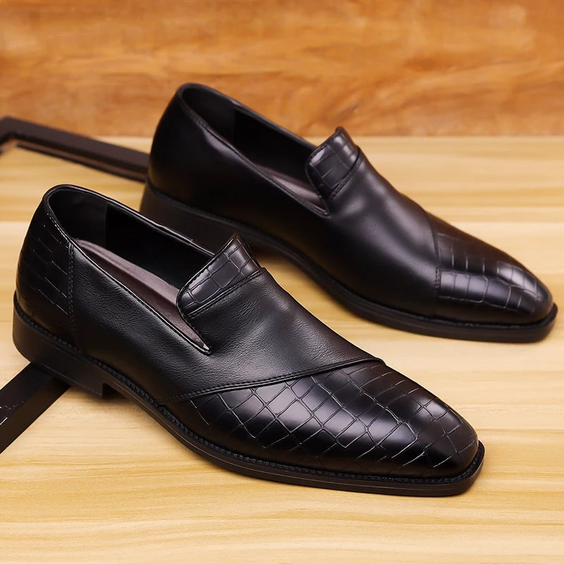 Giulia Croc Leather Loafer